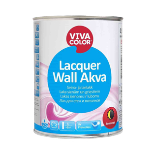 Лак на водній основі Vivacolor Lacquer Wall Akva, 0.9л