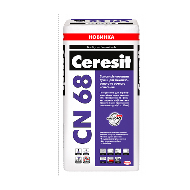 Самовирівнююча підлога Ceresit CN 68, 25кг